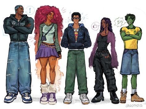 Teen Titans Go Characters, Robin Starfire, Original Teen Titans, Hiro Big Hero 6, Teen Titans Fanart, Teen Titan, Univers Dc, Black Cartoon Characters, Dc Comics Artwork