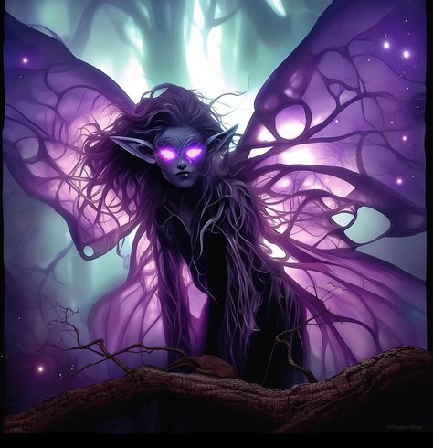 Evil Fairy Art, Fairy Warlock, Creepy Fairy, Evil Fairy, Fairy Pictures, Horror Monsters, Dark Fairy, Dark Elf, Fairy Art