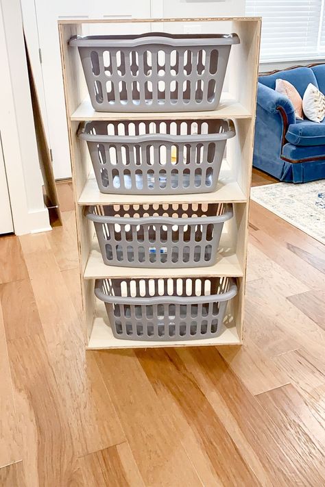 Laundry Basket Tower, Stackable Laundry Baskets, Basket Tower, Laundry Basket Shelves, Laundry Room Makeover Ideas, Laundry Basket Dresser, Laundry Basket Holder, Diy Laundry Basket, Room Makeover Ideas