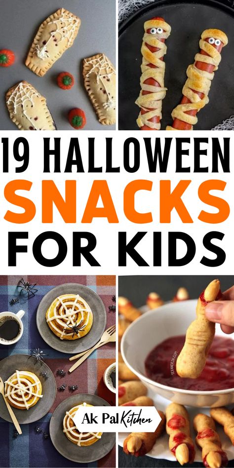 Indulge in Halloween party foods with our Halloween snacks for kids! These easy and kid-friendly Halloween snack ideas are perfect for your little goblins and witches. From creepy and spooky Halloween treats to fun Halloween finger foods, we've got you covered. Create a ghoulish Halloween snack platter with ghostly Halloween food ideas. Delight in Halloween sweets, including Halloween popcorn and candy apples. Elevate your Halloween party food game with these fun and delicious Halloween recipes. Halloween Food On A Stick, Easy Halloween Snacks For Party Kids, Kids Halloween Healthy Snacks, Easy Halloween Snacks Healthy, Kindergarten Halloween Party Food, Kids Halloween Snacks Easy, Salty Snacks For Halloween Party, Halloween Qtip Snack, Halloween Buffet Food For Kids