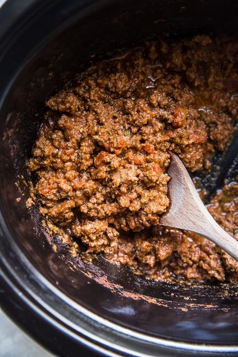 Just three-ingredients and the use of our trusty slow-cooker make this Crock-Pot taco meat recipe an easy win. Taco Meat In Crockpot, Crock Pot Taco Meat, Taco Meat Seasoning, Taco Meat Recipe, Taco Meat Recipes, The Modern Proper, Modern Proper, Taco Seasoning Recipe, Taco Seasoning Packet