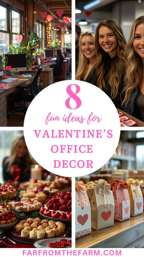 Fun Valentine’s Day Ideas for the Office Valentines Day Office, Work Office Decor, Positive Work Environment, Valentines Decorations, Creative Valentines, Spread Positivity, Store Displays, Valentine Fun, Valentines Party