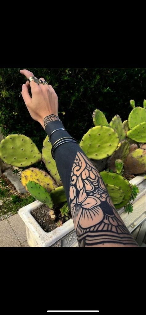 Black Poppy Tattoo, Arm Cover Up Tattoos, Forearm Cover Up Tattoos, Cover Up Tattoos For Women, Blackout Tattoo, Mommy Tattoos, Poppies Tattoo, Wicked Tattoos, Red Ink Tattoos