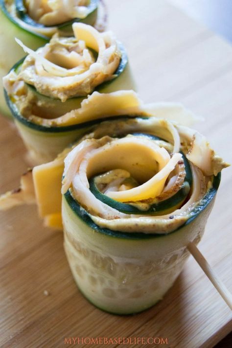 Cucumber Roll Ups, Perfect Snacks, Cucumber Rolls, Cucumber Diet, Roll Ups Recipes, Healthy Snack Options, Paleo Lunch, Low Calorie Snacks, Low Fat Diets