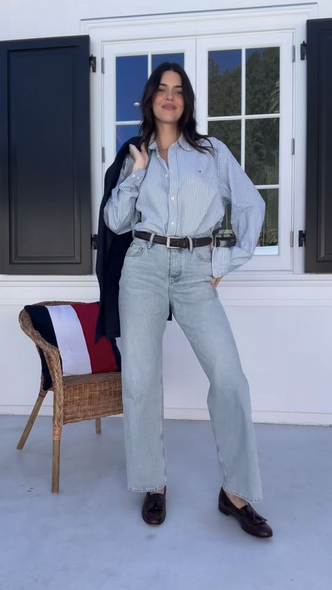 Kendall Outfits Casual, Kendall Jenner Outfits Aesthetic, Kendall Jenner Outfits 2024, Kendall Jenner Aesthetic Outfit, Kendall Jenner Jeans, Causal Chic Outfits, Kendall Jenner Style Casual, Kendall Jenner Casual, Kendall Jenner Outfits Casual