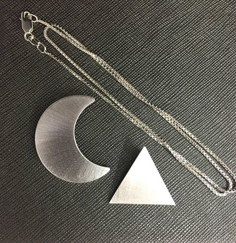 Sterling Silver Crescent Moon Phase Necklace, Stevie Nicks Crescent Moon Necklace, Spiritual Nickel-free Moon Shaped Jewelry, Bohemian Crescent Nickel-free Necklaces, Bohemian Moon-shaped Crystal Necklaces For Gift, Pyramid Necklace, Hand Piercing, Stevie Nicks Style, Big Ben Clock