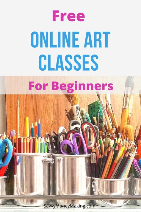 Free Online Education, Online Painting Classes, Online Art Courses, Free Online Learning, Painting Courses, Drawing Course, Beginner Art, Online Art Classes, Learning Websites