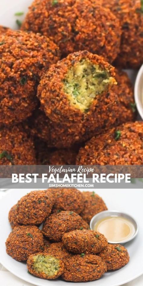 Make the best falafels with less than ten ingredients. They are perfectly crispy on the outside, moist on the inside and seasoned to perfection! Serve these mouth-watering falafels with salads, wraps and sandwiches. Lebanese Falafel Recipe, Lebanese Falafel, Best Falafel Recipe, Wraps And Sandwiches, Easy Falafel, Falafel Recipe Easy, Falafel Mix, Falafel Recipe, Falafels