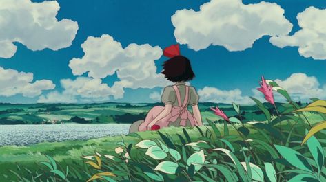 Studio Ghibli Films, Art Studio Ghibli, Studio Ghibli Background, Kiki Delivery, Ghibli Artwork, Kiki's Delivery Service, Studio Ghibli Movies, Japon Illustration, Studio Ghibli Art