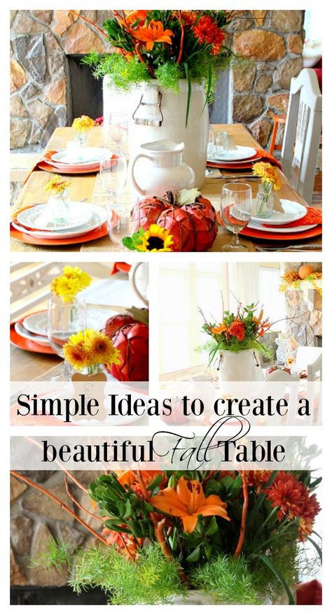 Ideas for setting the perfect Fall Table Manor Farm, Holiday Table Settings, Fall Table Settings, Holiday Tablescapes, Fall Tablescapes, Fall Table, Holiday Tables, Beautiful Table, Tablescapes