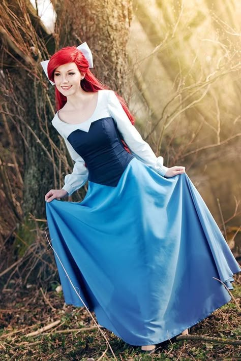 Disney Ariel Costume, Adult Costumes Diy, Disney Fancy Dress, Ariel Halloween Costume, Princess Ariel Dress, Red Hair Halloween Costumes, Eve Costume, Halloween Costumes 2022, Rapunzel Cosplay