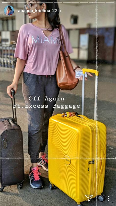 Travel Outfit India Casual, Travel Outfit Indian, Travel Look Outfits Indian, Indian Vacation Outfit Ideas, Ahaana Krishna Outfits, Indian Airport, Ishaani Krishna, Ahaana Krishna, Desi Airport Look