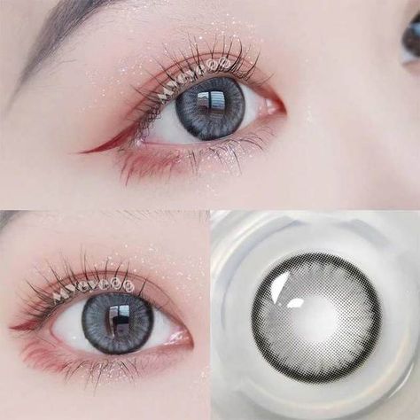 Change Your Eye Color, Natural Color Contacts, Soft Contact Lenses, Color Contact Lenses, Lenses Eye, Types Of Eyes, Colored Contact Lenses, Anime Accessories, Gray Eyes