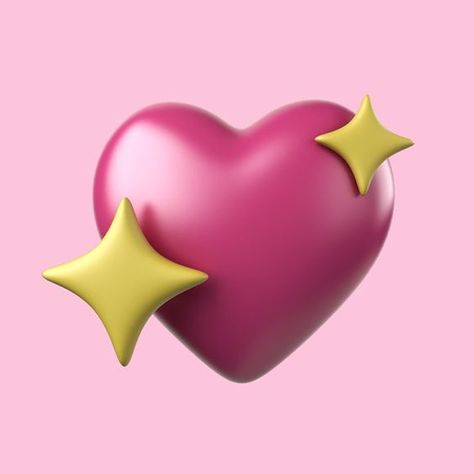 Corner Png, Emoji Heart, 3d Emoji, Stars Illustration, Star 3d, Heart 3d, Star Icon, 3d Png, Star Illustration