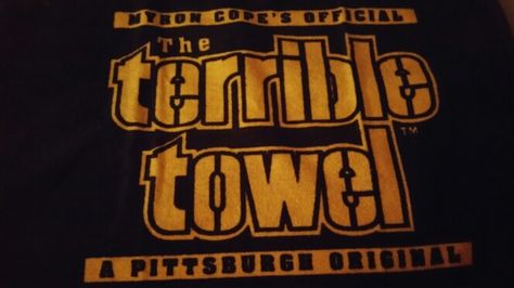 Terrible Towel! Terrible Towel, Steeler Nation, Coding, Gold, Black