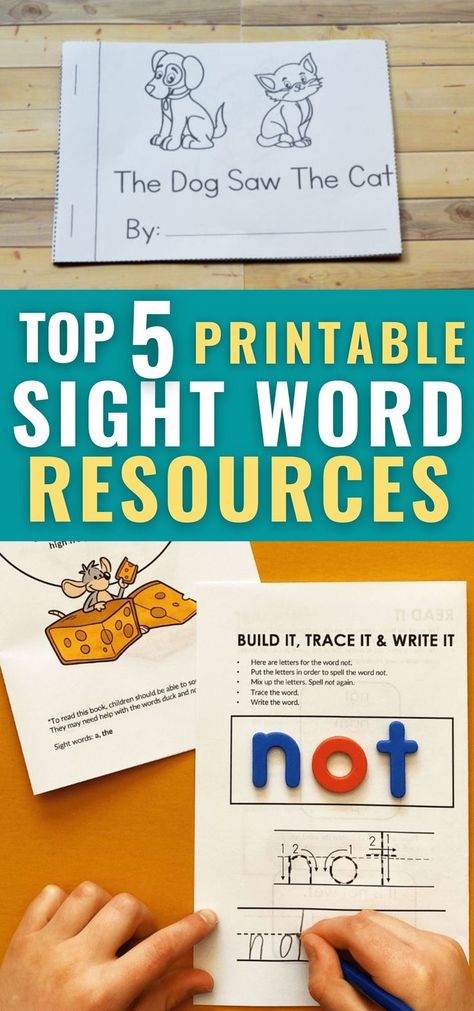 These sight word reader printables are perfect for your emerging reader! Have fun practicing high frequency sight words with your child with these free sight word printable activities. #earlyliteracy #earlylearning #forkids High Frequency Sight Words, Sight Word Readers, Sight Word Books, Sight Words Printables, Learning At Home, Inspiring Books, Phonics Reading, Learning To Read, Books Pdf