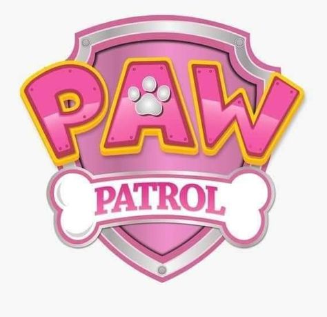 Paw Patrol Png, Patrol Party, Paw Patrol Party, Pink Logo, Paw Patrol, Birthday Party Themes, 1st Birthday, Party Themes, Birthday Party