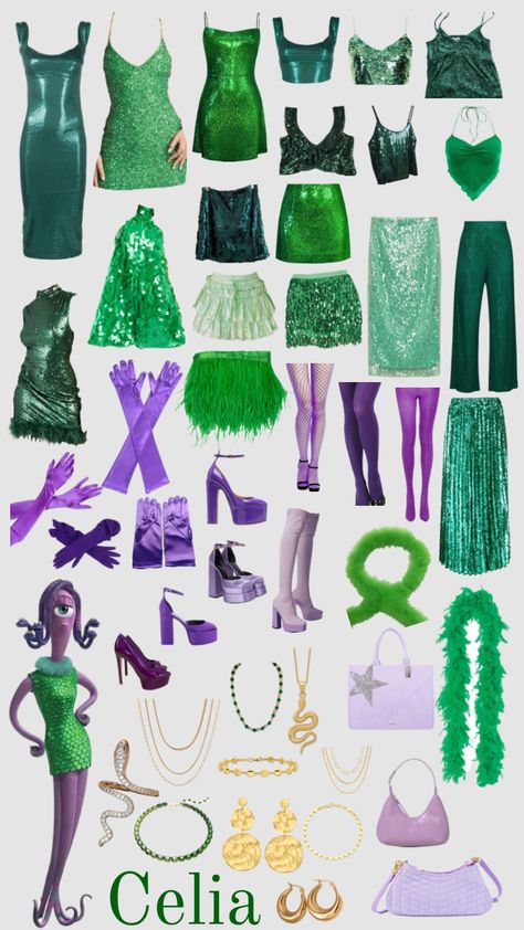 #celia #celiacostume #monstersinc Celia Monsters Inc Costume, Celia Costume, Monsters Inc Costume, Group Costumes, Monsters Inc, Hallows Eve, Couples Costumes, Costume Accessories, Halloween Costumes