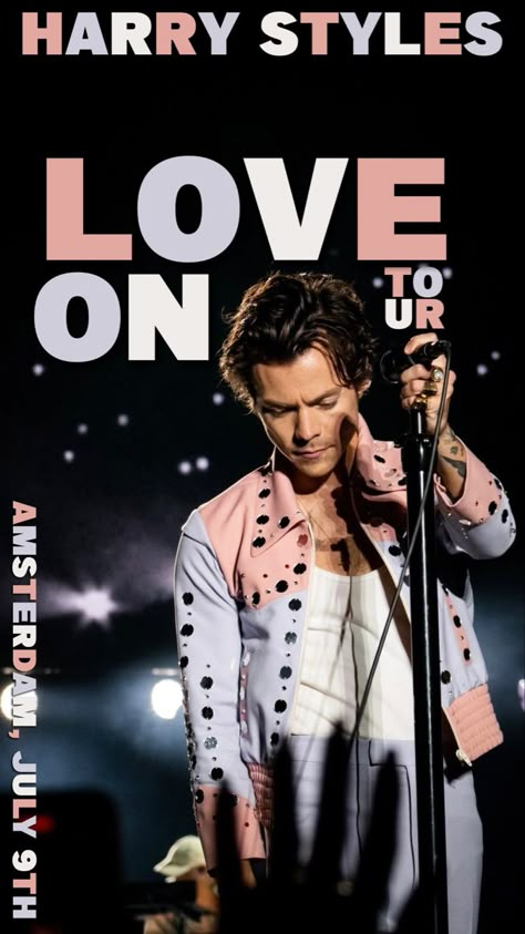 Harry Styles Amsterdam 2022, Posters Of Harry Styles, Harry Styles Lot Poster, Harry Styles Poster Love On Tour, Harry Styles Tour Poster, Harry Styles Concert Poster, Live On Tour Poster, Hslot Poster, Harry Styles Poster Prints