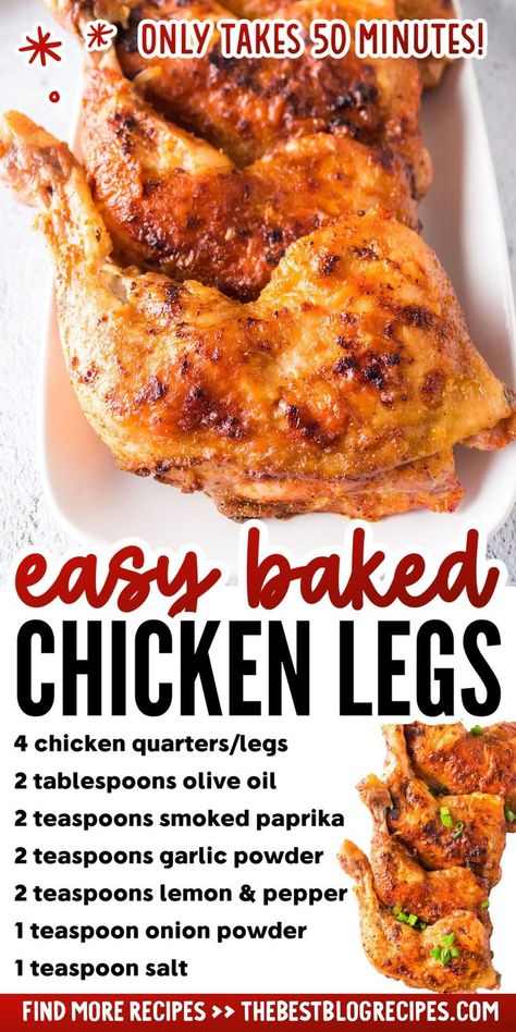 Baked Chicken Legs Chicken Legs Recipes, Coconut Lime Chicken, Chicken Quarters, Chicken Leg Recipes, Easy Baked Chicken, Oven Baked Chicken, Lime Chicken, Chicken Legs, Baked Chicken Recipes