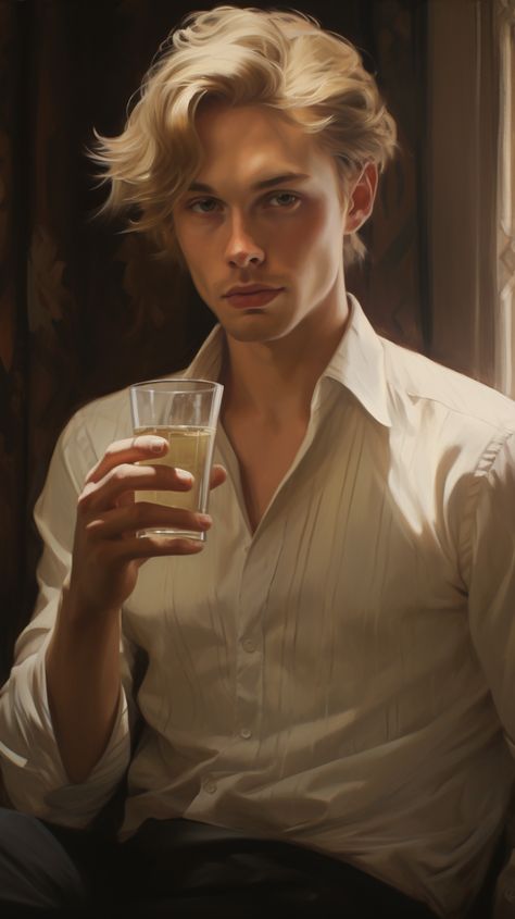 England Handsome Young Man Drinking #England #handsome #man #guy #avatar #wallpaper Blonde Man Drawing, Blonde Man Art, Handsome Man Art, Vampire Male, British Explorer, Male Art Model, Avatar Wallpaper, Man Drinking, Fantasy Story Ideas