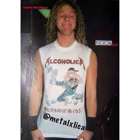 ALCOHOLLICA. Metallica Funny, Metallica Art, Metallica Band, Putao, Kirk Hammett, James Hetfield, I'm With The Band, Mötley Crüe, Thrash Metal