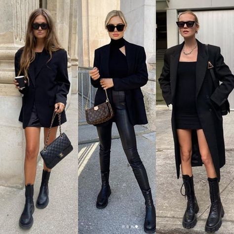 ғᴀsʜɪᴏɴ ɪɴsᴘɪʀᴀᴛɪᴏɴ’s Instagram profile post: “Boots outfit ideas 🖤” Chunky Black Boots Outfit Street Styles, Chunky Boots Outfit, Spy Style, Boots Outfit Ideas, Combat Boot Outfits, Combat Boot Outfit, Chelsea Boots Outfit, Fall Boots Outfit, Black Boots Outfit