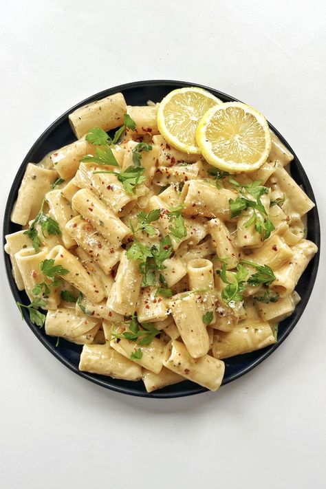 Boursin Pasta Recipe, Boursin Pasta, Lemon Basil Pasta, Boursin Cheese Recipes, Basil Pasta Recipes, Boursin Recipes, Fun Pasta, One Pan Pasta, Lemon Cheese