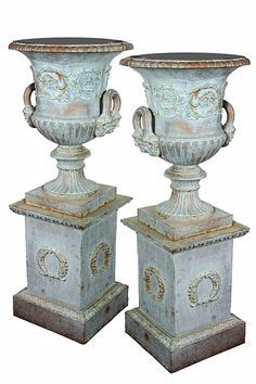 Contain it! {gardening, urns, fabulous ideas} on Pinterest ... Antique Pots, Garden Statuary, Antique Urn, Antique Garden, Garden Urns, Urn Planters, Garden Containers, Australian Art, Plant Design