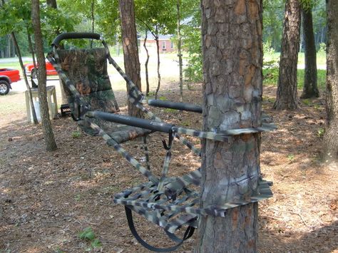 Best Climbing Stand? - Georgia Outdoor News Forum Tree Stands Hunting Deer, Arborist Climbing Trees, Climbing Tree Stands, Arborist Climbing, Tree Stand Hunting, Hunting Ideas, Archery Shop, Deer Feeders, Deer Stands