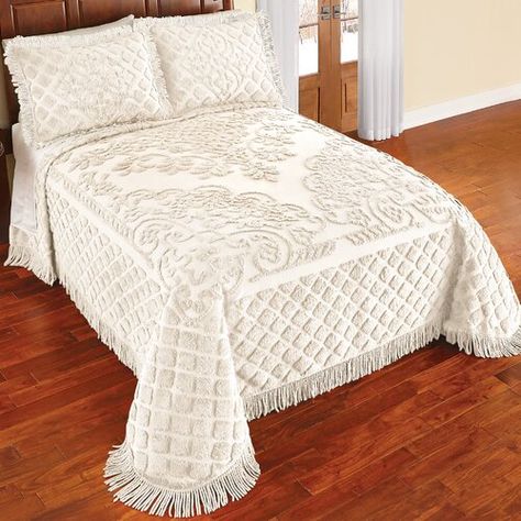 Red Barrel Studio® Pantops Calista Single Bedspread - Wayfair Canada Twin Bedspreads, Queen Bedspread, Chenille Bedspread, Collections Etc, Trellis Pattern, Bedding Stores, Coverlet Set, House Of Hampton, Gorgeous Design