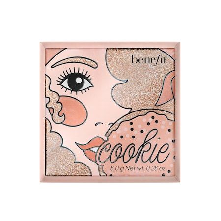 Cookie Highlighter - Benefit Cosmetics | Sephora Benefit Cookie, Best Highlighter, Golden Pearl, Coral Blush, Pearl Powder, Powder Highlighter, Birthday List, Blush Brush, Benefit Cosmetics