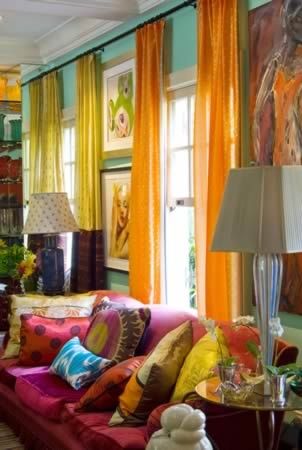 Colorful+Boho+Living+Room | Boho | My Shack Living Room Casa Vintage, Paint Swatches, Deco Boheme, Bohemian Interior, Boho Room, Style Deco, Boho Living, A Living Room, Eclectic Home