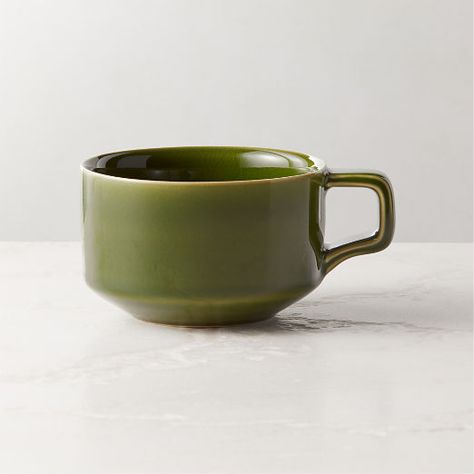 Grey Dinnerware, Green Coffee Mugs, Grey Mugs, White Dinnerware, Handmade Mug, Crackle Glaze, Ceramics Ideas Pottery, Unique Coffee, Dinnerware Set