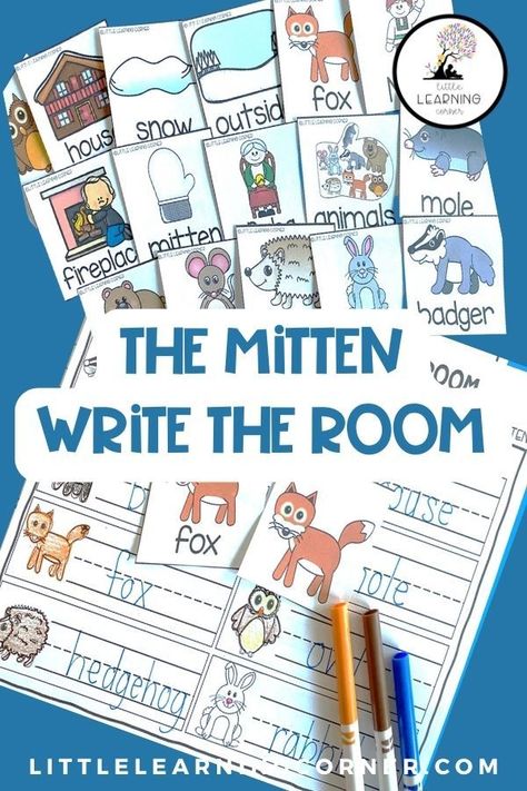 Have your kids fallen in love with the book, The Mitten? If so, they are going to love this Mitten Write the Room printable activity. #writetheroom #kindergarten Mitten Activities For Kindergarten, Kindergarten Write The Room, The Mitten Book Activities, Winter Write The Room, The Mitten Activities, Prek Christmas, Winter Writing Activities, Kindergarten Anchor Charts, Snowmen Activities