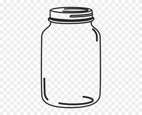 Mason Jar Clip Art, Jar Drawing, Jar Clipart, Mason Jar Tags, Mason Jar String Lights, Toples Kaca, Bucket Ideas, Mason Jars Labels, Jar Tags