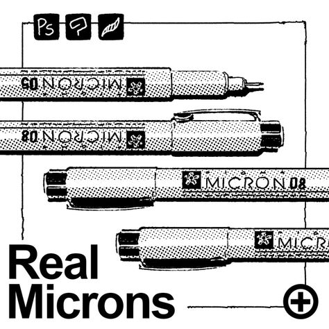 Real Microns - LIBRIUM Clip Studio Paint Brushes, Logo Motion, Best Procreate Brushes, Free Procreate, Procreate Ipad Art, Procreate Brushes Free, Drawing Hair, Paint Brush Art, Procreate Tutorial