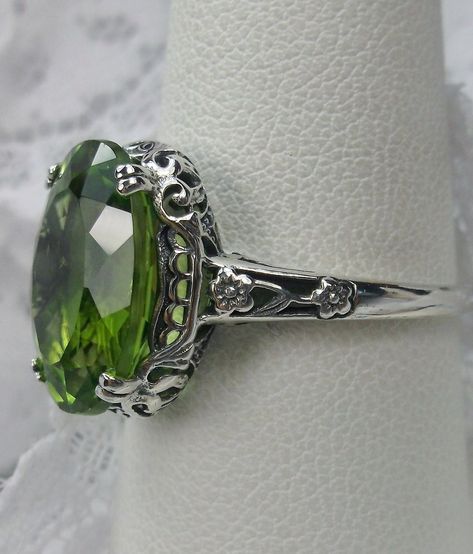 Mystic Fire Topaz, Edwardian Jewelry, Gorgeous Ring, Magical Jewelry, Unusual Jewelry, Citrine Ring, Peridot Ring, Peridot Gemstone, Sterling Silver Filigree