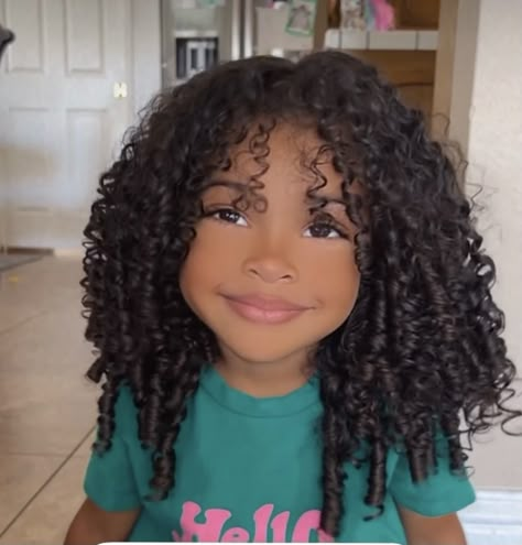 Curly Hair Baby, Mixed Girl Hairstyles, Daughter Hairstyles, Mix Baby Girl, Curly Kids, Black Brown Hair, Kids Curly Hairstyles, Mixed Curly Hair, Cute Black Babies