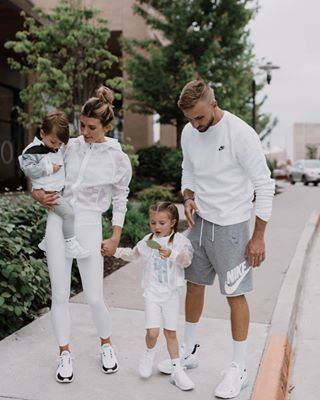 My crew. 🖤🖤 // Shared a bunch of activewear sales in the @liketoknow.it app including my Nike outfit! Shop my looks here: http://liketk.it/2Fwuv #liketkit @liketoknow.it #LTKunder100 #LTKunder50 #LTKfit Family Matching Sneakers, Nike Family, Family Matching Shoes Nike, Nike Family Photoshoot, Family Sweatsuit Photoshoot, Cella Jane, Dream Family, Family Friendly Activities, Family Goals