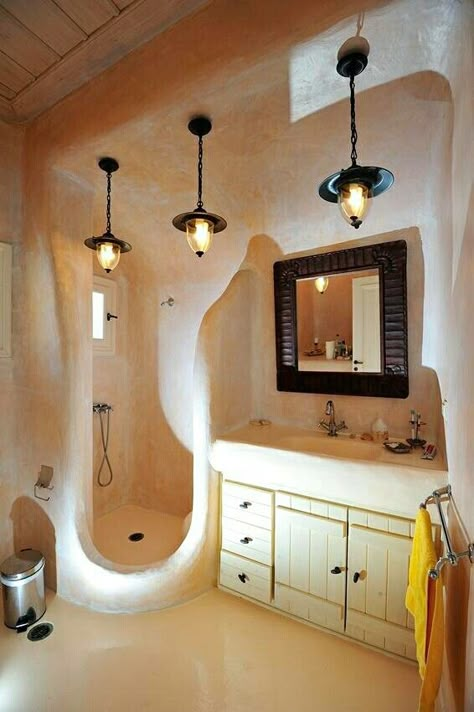 Bathroom Tiles Design, Bathroom Tray Decor, Design Small Bathroom, Bathroom Tiles Design Ideas, Modern Bathroom Designs, Casa Hobbit, Bathroom Big, Earthship Home, Mud House