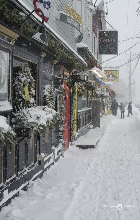 Winter in North Conway Village, NH. Photo by Dan Houde/Wiseguy Creative. England Winter, North Conway, New England States, Mount Washington, White Mountains, Winter Scenery, Snowy Day, Snow Scenes, Local Community