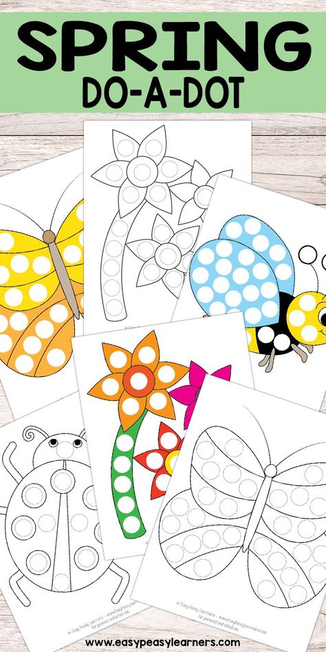 Free Printable Spring Do a Dot Pages - repinned by @PediaStaff – Please Visit pinterest.com/pediastaff/ for all our pediatric therapy pins A Dot Worksheet, Dobber Art, Spring Creativity, Dot Marker Printables, Teacher Crafts, Preschool Spring, February Crafts, Dots Free, Dot Worksheets