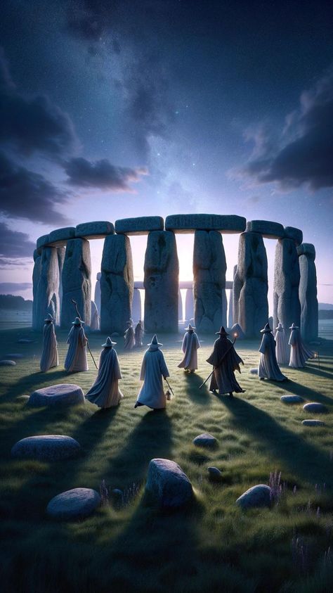 Stonehenge Aesthetic, Druid Wallpaper, Druids Temple, Nature Spirituality, Futurism Art, Caracter Design, Legends And Myths, Ancient World, Time And Space