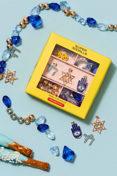 Hanukkah beaded jewelry DIY kit for kids by SuperSmalls | cool mom picks Hanukkah gift guide Hanukkah Gift Ideas, Hannukah Gift, Cool Mom, Hanukkah Gifts, Diy Kit, Beaded Jewelry Diy, Jewelry Diy, Holiday Gift Guide, Gifts For Teens