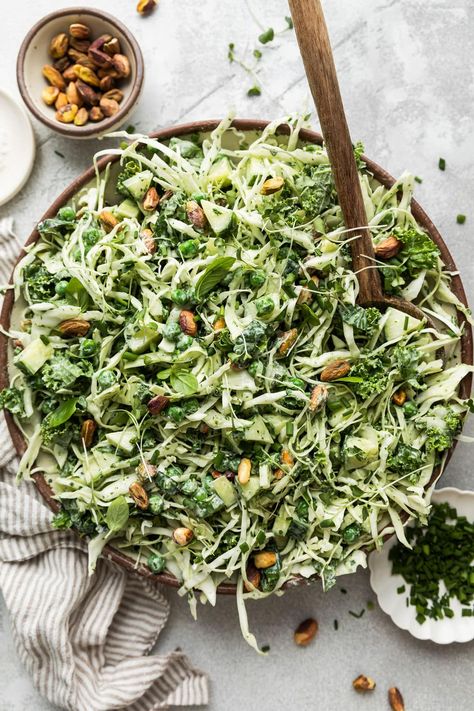 Green Goddess Salad Recipe Goddess Salad Recipe, Green Goddess Salad Recipe, Salad With Homemade Dressing, Goddess Dressing Recipe, Green Goddess Salad, Dietitian Recipes, Goddess Salad, Goddess Dressing, Green Salad Recipes