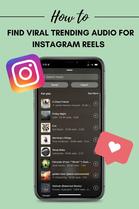 If you didn't already know, trending audio can help your videos reach more people. This post will tell you how to find trending audio on instagram and use it successfully! Trending Audio Instagram, Viral Song, Instagram Creator, Music Beats, Music Recommendations, Trending Music, Instagram Growth, Viral Trend, Instagram Reels