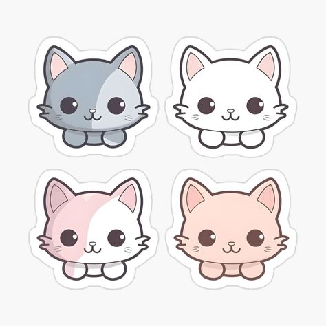 This sticker pack is a must-have for any cat lover with its collection of Cute Kawaii Kitten stickers. Each sticker captures the irresistible charm and playfulness of adorable kittens in a cute and kawaii style, making it perfect for adding a touch of cuteness to your belongings. Whether you're a proud cat parent, a fan of cute and funny designs, or simply adore kittens, this sticker pack is sure to bring a smile to your face and showcase your love for these adorable feline friends. Cute Cat Stickers Aesthetic, Happy Cat Sticker, Cute Stickers Ideas Kawaii, Cute Cat Stickers Printable, Cat Stickers Aesthetic, Zodiac Signs Stickers, Cat Stickers Printable, Cute Stickers Ideas, Cat Cute Sticker