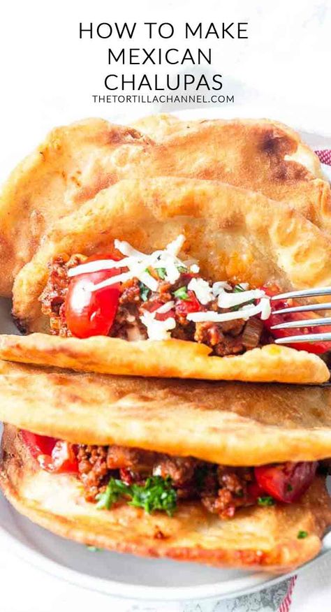 How To Make Chalupas, Taco Ideas For Dinner Ground Beef, Instant Pot Chalupa Recipe, How To Make Chalupa Shells, Authentic Mexican Chalupas, Chalupa Bread, Chalupa Recipe Shells, Taco Bell Chicken Chalupa Recipe, Mexican Chalupas