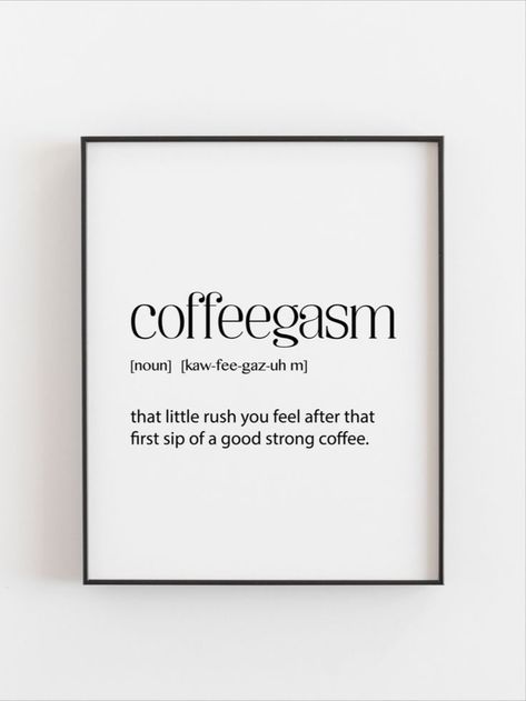 Coffee With Friends Quotes, Kitchen Wall Art Ideas Modern, Kopi Quotes, Cafe Items, Coffee Shop Names, Cafe Quotes, Coffee Motivation, Cafe Aesthetics, Wall Prints Quotes